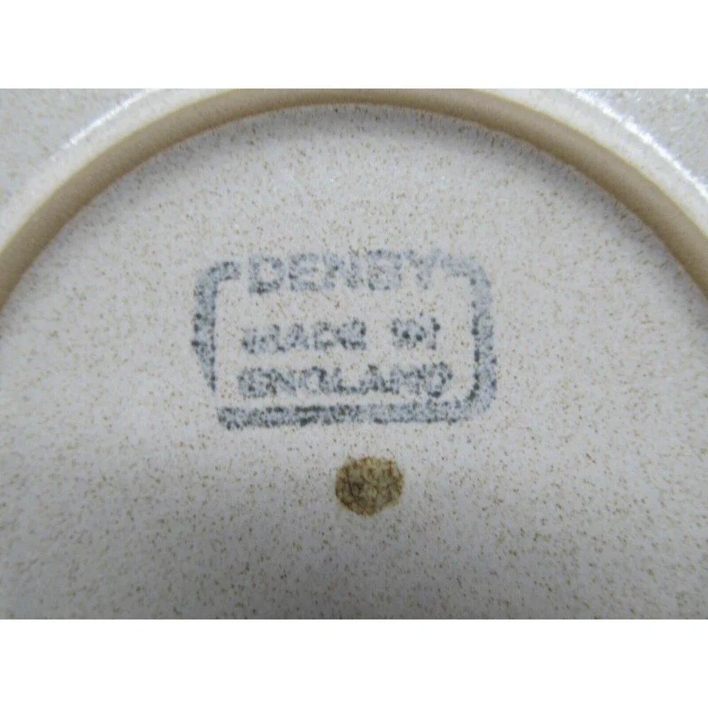 Denby Potters Wheel Rust Set Of 3 Vintage Brown And Tan 10